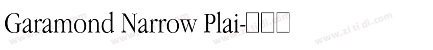 Garamond Narrow Plai字体转换